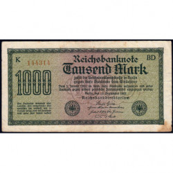 Allemagne - Pick 76c_1 - 1'000 mark - 15/09/1922 - Série BD - Etat : TB