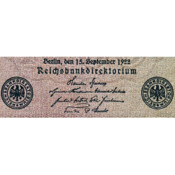 Allemagne - Pick 76c_1 - 1'000 mark - 15/09/1922 - Série CD - Etat : TB+