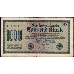 Allemagne - Pick 76c_1 - 1'000 mark - 15/09/1922 - Série HD - Etat : TB-