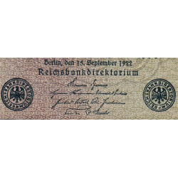 Allemagne - Pick 76c_1 - 1'000 mark - 15/09/1922 - Série HD - Etat : TB-