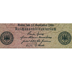 Allemagne - Pick 76d_1 - 1'000 mark - 15/09/1922 - Série RD - Etat : TB