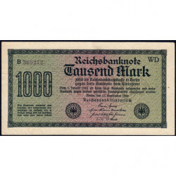 Allemagne - Pick 76d_1 - 1'000 mark - 15/09/1922 - Série WD - Etat : TTB+