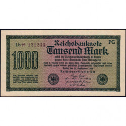 Allemagne - Pick 76d_2 - 1'000 mark - 15/09/1922 - Série PG - Etat : NEUF