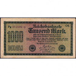 Allemagne - Pick 76d_4 - 1'000 mark - 15/09/1922 - Série OE - Etat : TTB