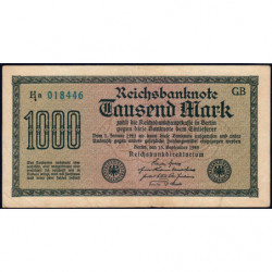 Allemagne - Pick 76e - 1'000 mark - 15/09/1922 - Série GB - Etat : TTB