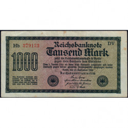Allemagne - Pick 76g_1 - 1'000 mark - 15/09/1922 - Série DV - Etat : TTB
