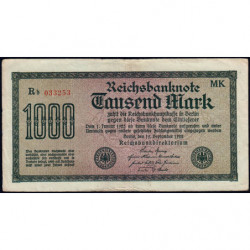 Allemagne - Pick 76g_1 - 1'000 mark - 15/09/1922 - Série MK - Etat : TB+