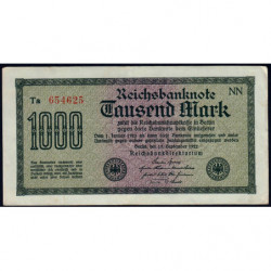 Allemagne - Pick 76g_1 - 1'000 mark - 15/09/1922 - Série NN - Etat : TTB
