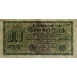 Allemagne - Pick 76g_1 - 1'000 mark - 15/09/1922 - Série NN - Etat : SPL