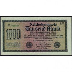 Allemagne - Pick 76h - 1'000 mark - 15/09/1922 - Série DV - Etat : SUP