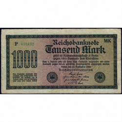 Allemagne - Pick 76h - 1'000 mark - 15/09/1922 - Série MK - Etat : TB+