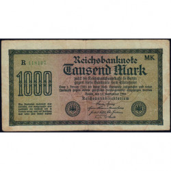 Allemagne - Pick 76h - 1'000 mark - 15/09/1922 - Série MK - Etat : TB