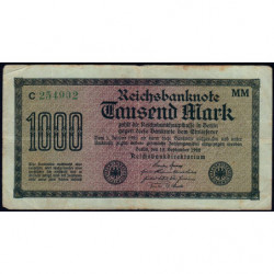 Allemagne - Pick 76h - 1'000 mark - 15/09/1922 - Série MM - Etat : TB