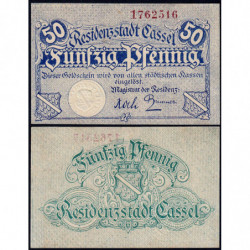 Allemagne - Notgeld - Cassel (Kassel) - 50 pfennig - Sans série - 1918 - Etat : pr.NEUF