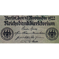 Allemagne - Pick 80 - 50'000 mark - 19/11/1922 - Série D - Etat : TTB