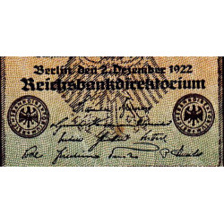 Allemagne - Pick 81a_1 - 5'000 mark - 02/12/1922 - Imp. U - Série G - Etat : TB