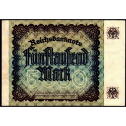 Allemagne - Pick 81a_1 - 5'000 mark - 02/12/1922 - Imp. U - Série S - Etat : TTB