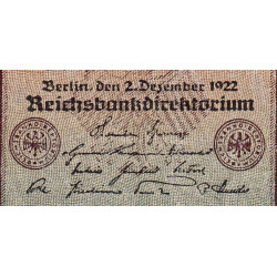 Allemagne - Pick 81a_1 - 5'000 mark - 02/12/1922 - Imp. E - Série C - Etat : TTB