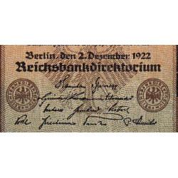 Allemagne - Pick 81a_1 - 5'000 mark - 02/12/1922 - Imp. S - Série Y - Etat : TB+