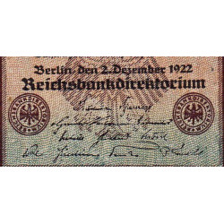 Allemagne - Pick 81a_1 - 5'000 mark - 02/12/1922 - Imp. X - Série G - Etat : TB+