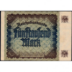 Allemagne - Pick 81a_2 - 5'000 mark - 02/12/1922 - Série WF - Etat : TTB