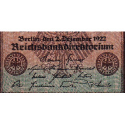 Allemagne - Pick 81b_2 - 5'000 mark - 02/12/1922 - Série OH - Etat : TTB