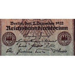 Allemagne - Pick 81c - 5'000 mark - 02/12/1922 - Imp. B - Série K - Etat : SPL+