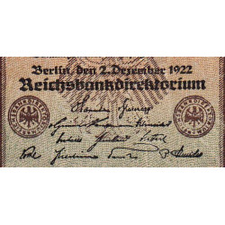Allemagne - Pick 81c - 5'000 mark - 02/12/1922 - Imp. LE - Série V - Etat : TTB