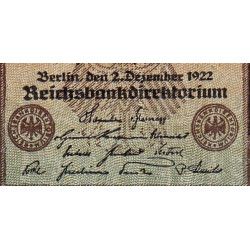 Allemagne - Pick 81d - 5'000 mark - 02/12/1922 - Imp. BK - Série K - Etat : TTB