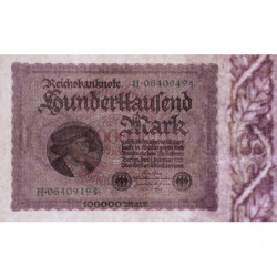 Allemagne - Pick 83a_1 - 100'000 mark - 01/02/1923 - Série H - Etat : SPL+