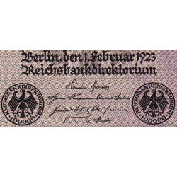 Allemagne - Pick 83c - 100'000 mark - 01/02/1923 - Série T - Etat : TTB