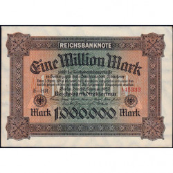 Allemagne - Pick 86a - 1'000'000 mark - 20/02/1923 - Imp. HR - Série E - Etat : SPL+