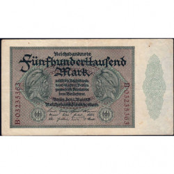 Allemagne - Pick 88a - 500'000 mark - 01/05/1923 - Série B - Etat : TTB-