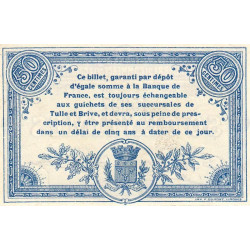 Corrèze (Brive, Tulle) - Pirot 51-8 - 50 centimes - Série D - 25/03/1915 - Etat : SUP+