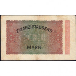 Allemagne - Pick 85a_1 - 20'000 mark - 20/02/1923 - Série DC - Etat : TB+
