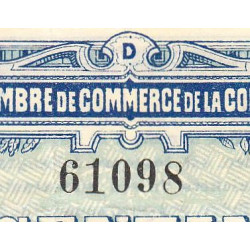 Corrèze (Brive, Tulle) - Pirot 51-8 - 50 centimes - Série D - 25/03/1915 - Etat : TTB+