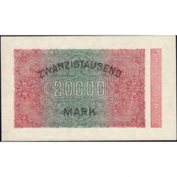 Allemagne - Pick 85a_1 - 20'000 mark - 20/02/1923 - Série DK - Etat : TTB