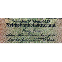 Allemagne - Pick 85a_1 - 20'000 mark - 20/02/1923 - Série KE - Etat : TB+