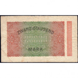 Allemagne - Pick 85a_1 - 20'000 mark - 20/02/1923 - Série KE - Etat : TB-