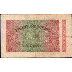 Allemagne - Pick 85b_1 - 20'000 mark - 20/02/1923 - Série DB - Etat : TB