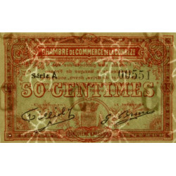 Corrèze (Brive, Tulle) - Pirot 51-9 - 50 centimes - Série A - 5e émission - Etat : SUP+