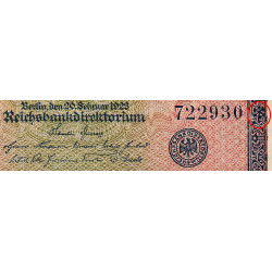 Allemagne - Pick 85b_2 - 20'000 mark - 20/02/1923 - Série YZ - Etat : TB+