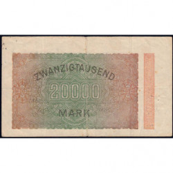 Allemagne - Pick 85f - 20'000 mark - 20/02/1923 - Série BH - Etat : TB