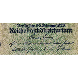 Allemagne - Pick 85f - 20'000 mark - 20/02/1923 - Série BH - Etat : TB