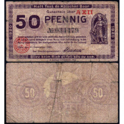 Allemagne - Notgeld - Köln - 50 pfennig - 31/12/1920 - Série A XII - Réf K30.15 - Etat : TB-