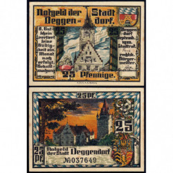 Allemagne - Notgeld - Deggendorf - 25 pfennig - 09/1920 - Etat : SPL
