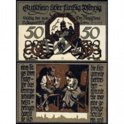 Allemagne - Notgeld - Delitzsch - 50 pfennig - Type 1 - 1921 - Etat : NEUF