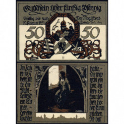 Allemagne - Notgeld - Delitzsch - 50 pfennig - Type 2 - 1921 - Etat : NEUF