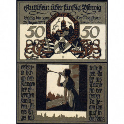Allemagne - Notgeld - Delitzsch - 50 pfennig - Type 3 - 1921 - Etat : NEUF