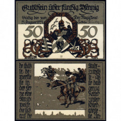 Allemagne - Notgeld - Delitzsch - 50 pfennig - Type 5 - 1921 - Etat : NEUF